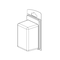 Visipak Thermoform-CLAMSHELL-#123-6.375-3.500-3.750-2.460-2.170-5.000-3.050-0.0285-RPET-CLEAR, 300PK 123TF - alternate 1